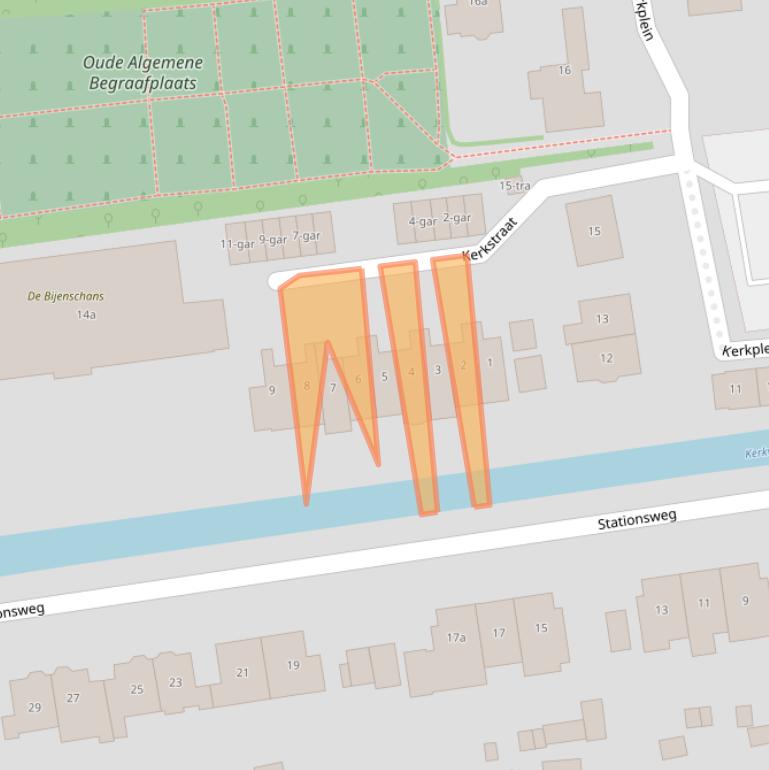 Kaart van postcodegebied 3621AL.