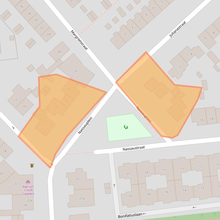 Kaart van postcodegebied 3621EA.