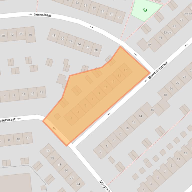 Kaart van postcodegebied 3621EL.