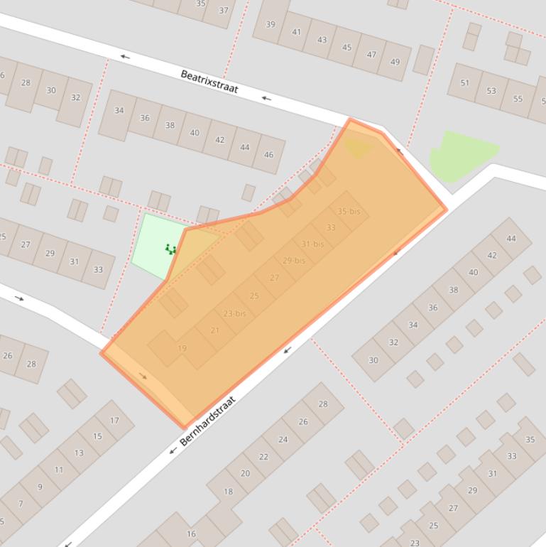 Kaart van postcodegebied 3621EM.