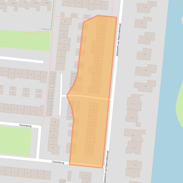 Kaart van postcodegebied 3621GJ.