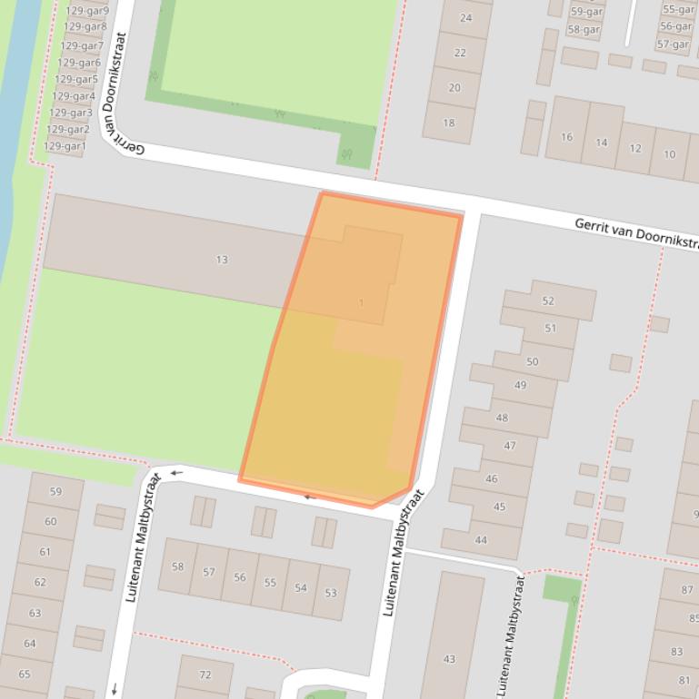 Kaart van postcodegebied 3621HT.