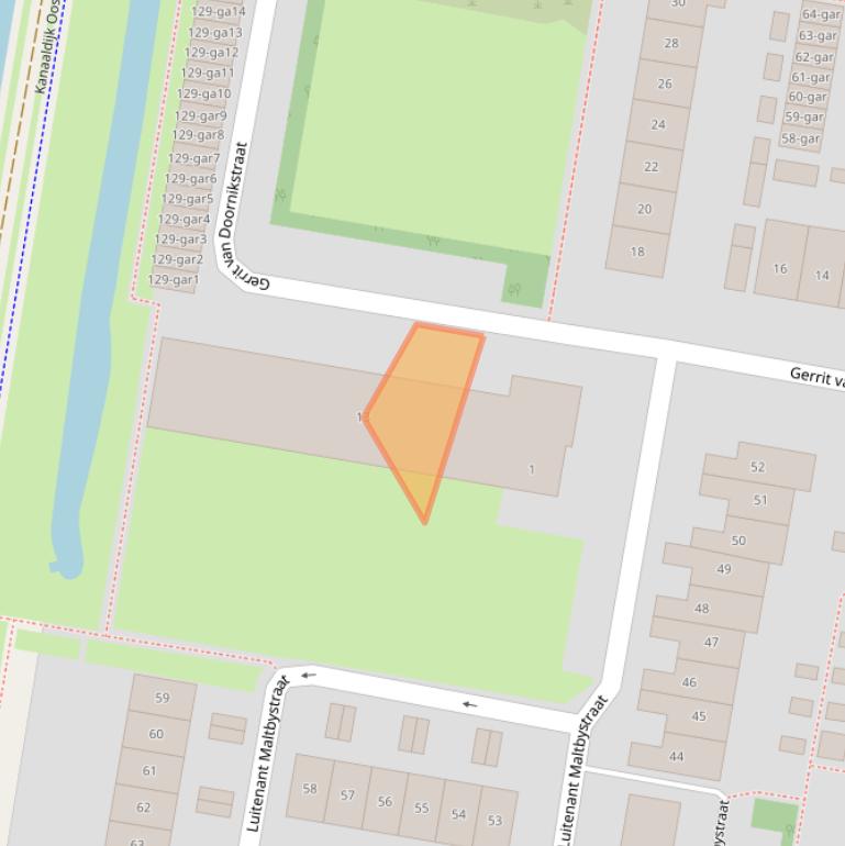 Kaart van postcodegebied 3621HX.