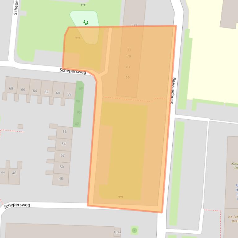 Kaart van postcodegebied 3621JC.