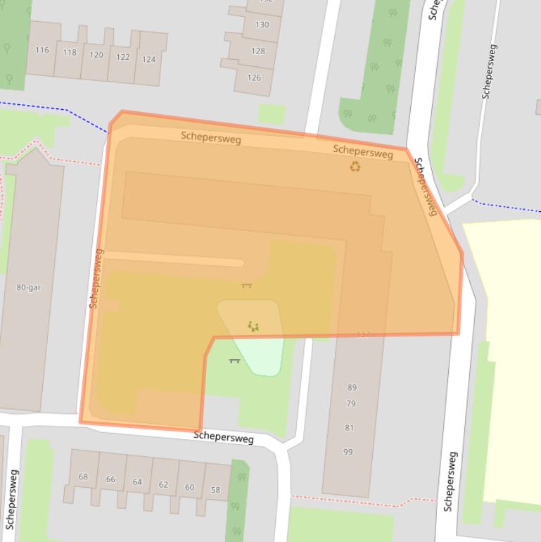 Kaart van postcodegebied 3621JD.