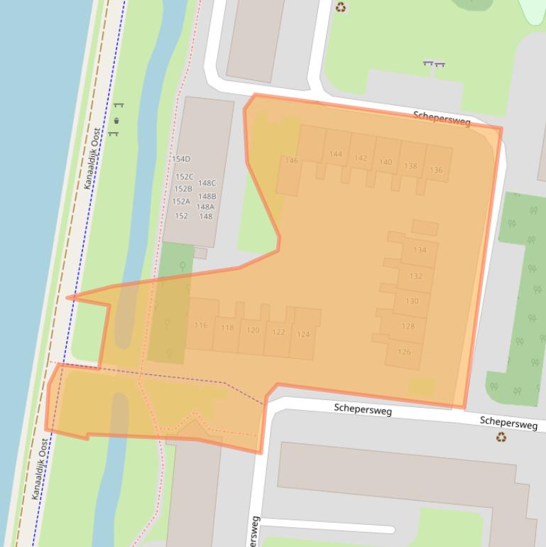 Kaart van postcodegebied 3621JN.