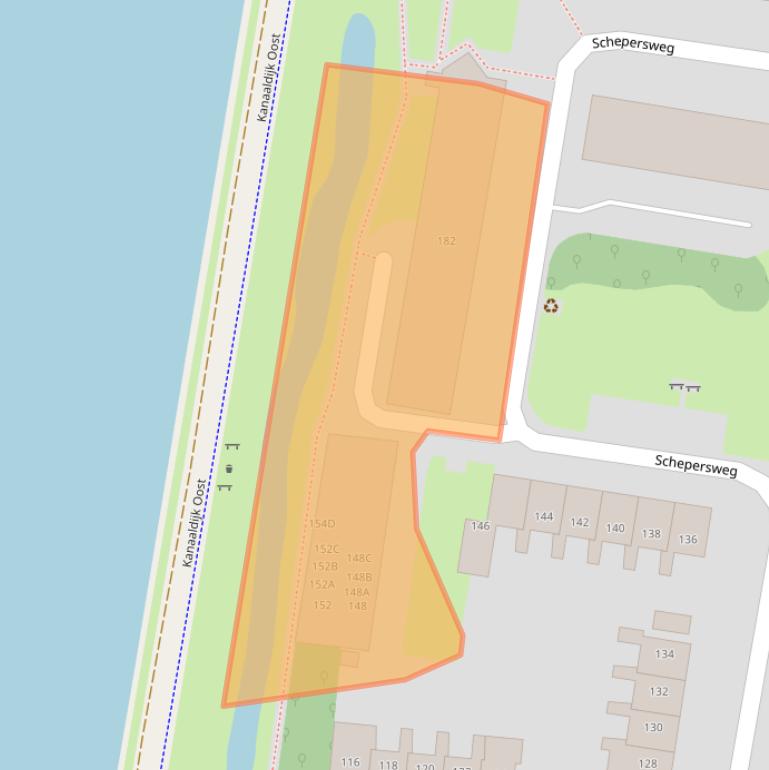 Kaart van postcodegebied 3621JP.