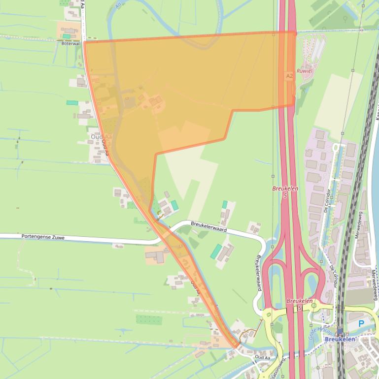 Kaart van postcodegebied 3621LC.