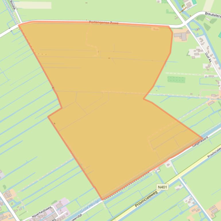 Kaart van postcodegebied 3621LD.