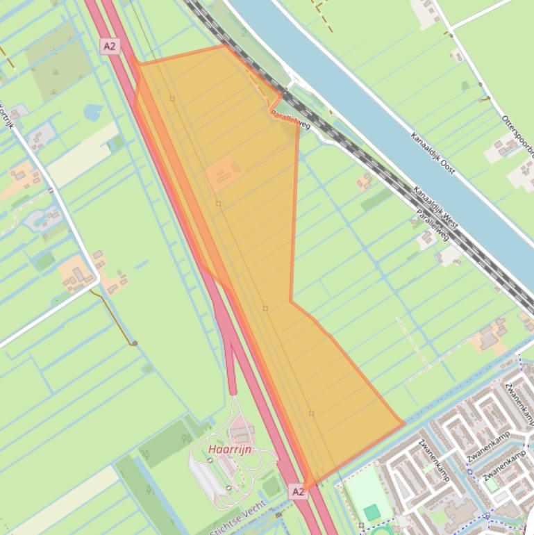 Kaart van postcodegebied 3621LH.