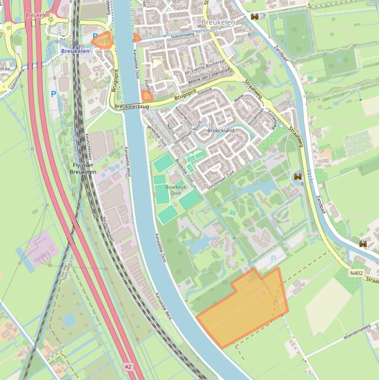 Kaart van postcodegebied 3621LL.