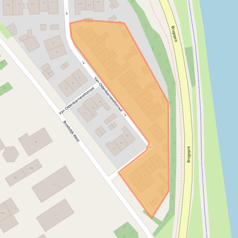 Kaart van postcodegebied 3621LS.