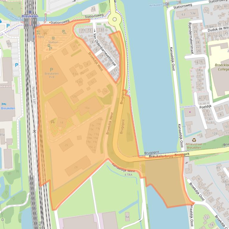 Kaart van postcodegebied 3621LV.