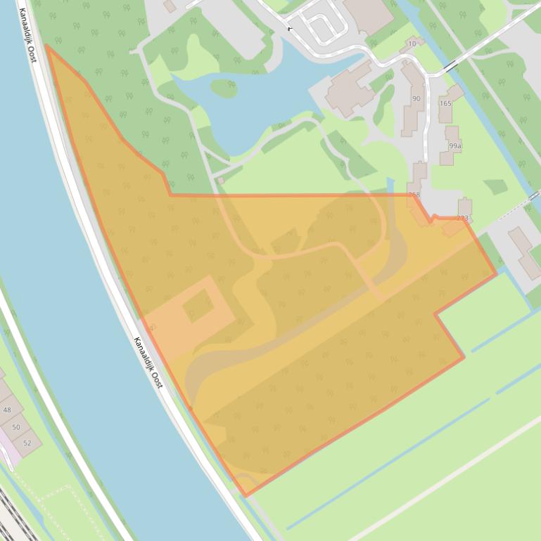 Kaart van postcodegebied 3621MS.