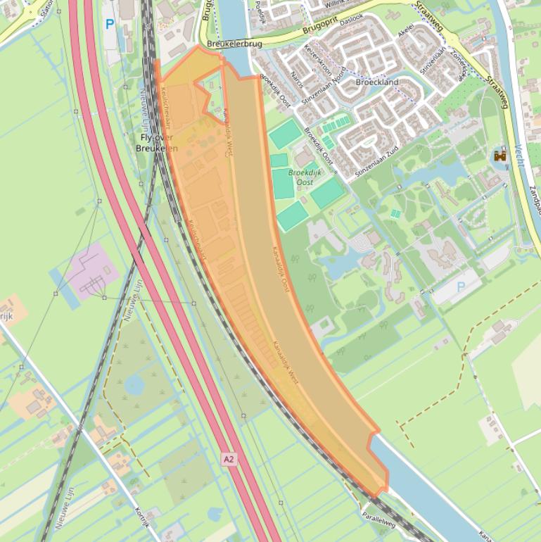 Kaart van postcodegebied 3621MX.