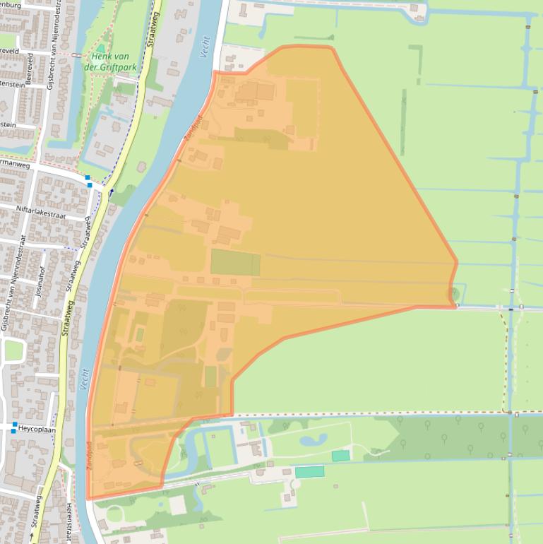 Kaart van postcodegebied 3621ND.