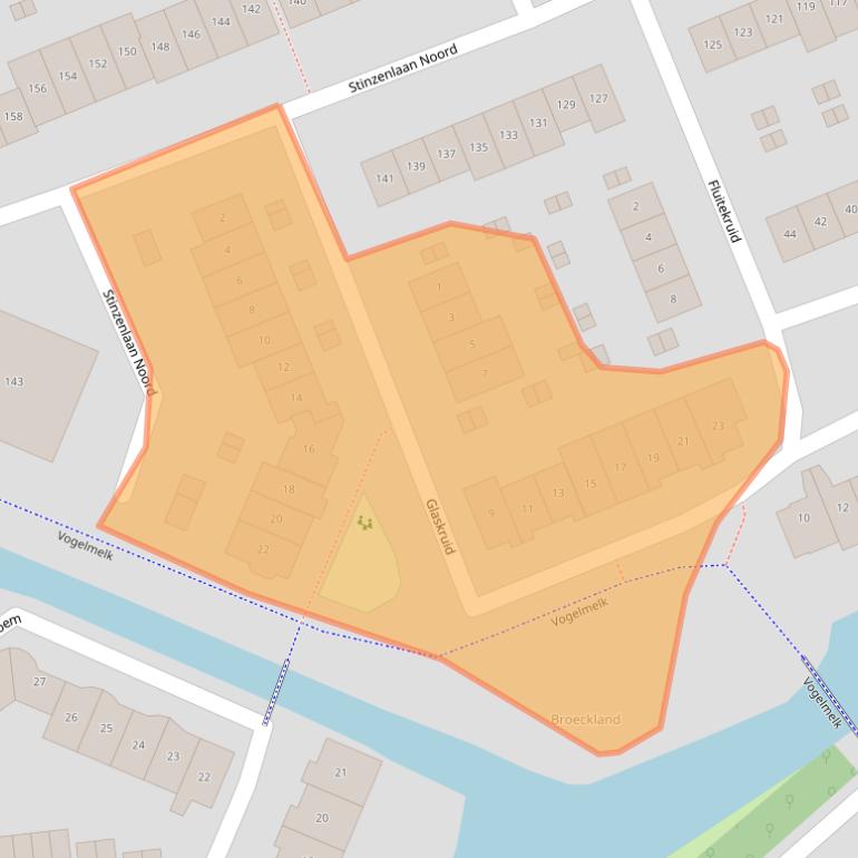 Kaart van postcodegebied 3621RH.