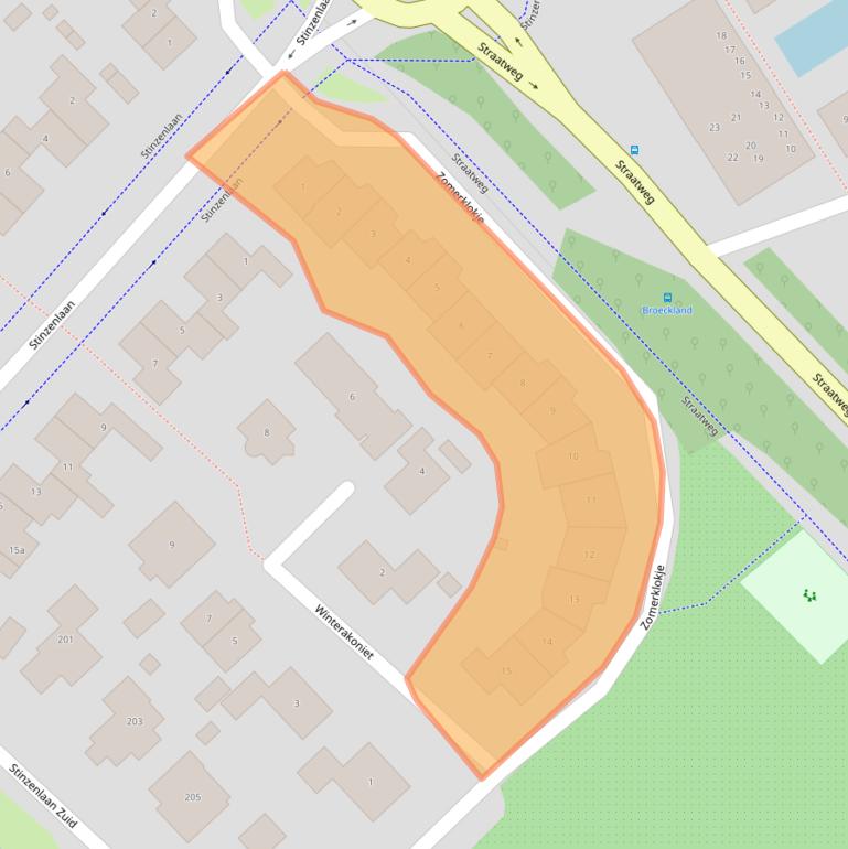 Kaart van postcodegebied 3621TA.