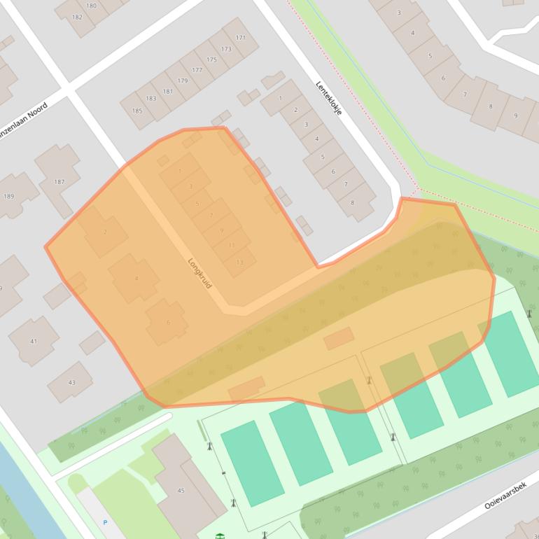 Kaart van postcodegebied 3621TX.