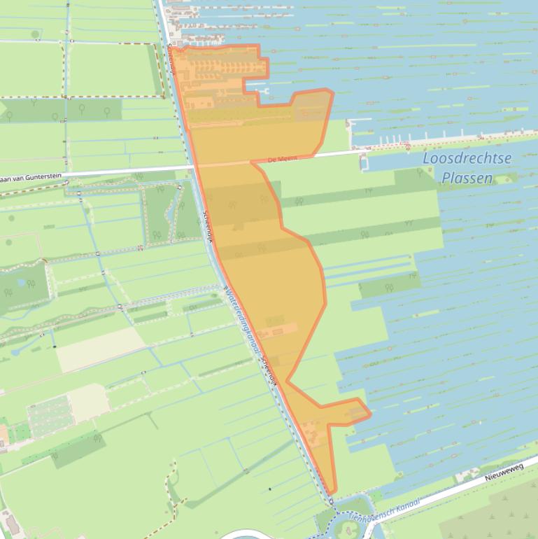 Kaart van postcodegebied 3621VB.