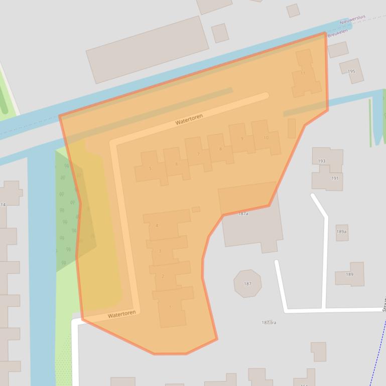 Kaart van postcodegebied 3621XZ.