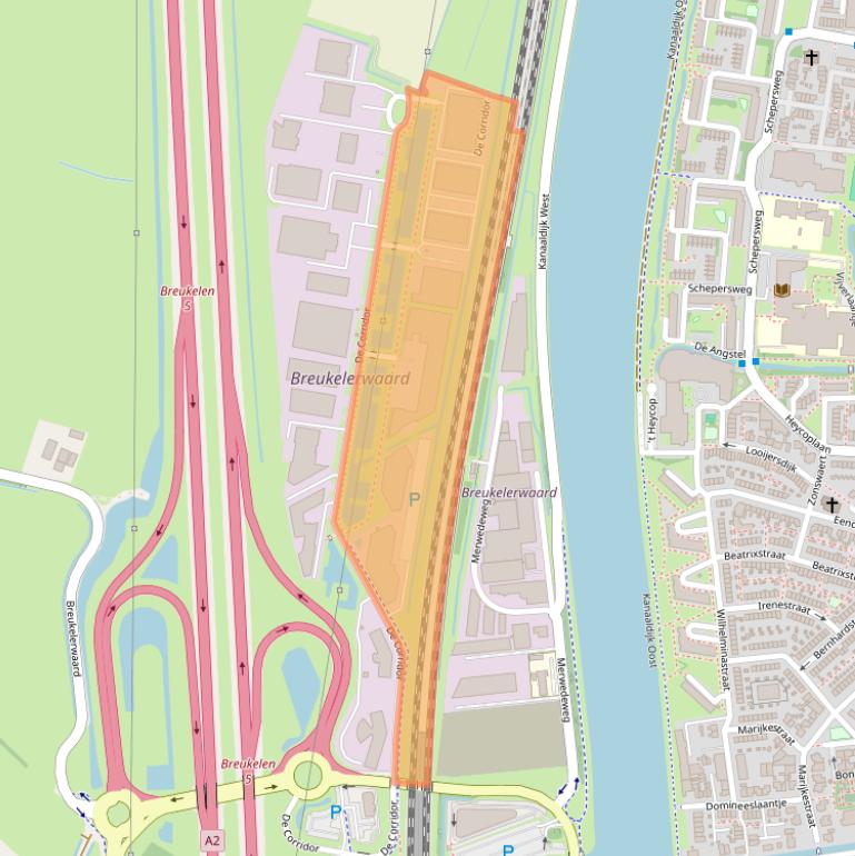 Kaart van postcodegebied 3621ZB.