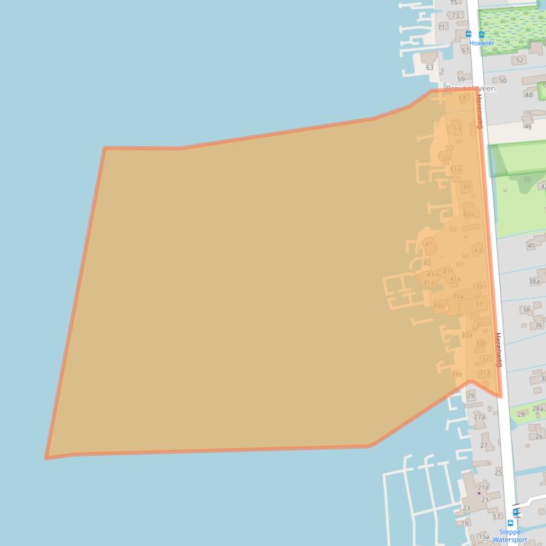 Kaart van postcodegebied 3625AB.