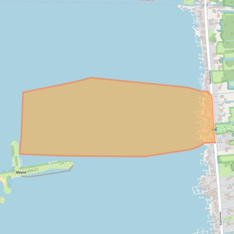 Kaart van postcodegebied 3625AC.