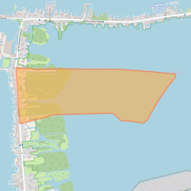 Kaart van postcodegebied 3625AH.