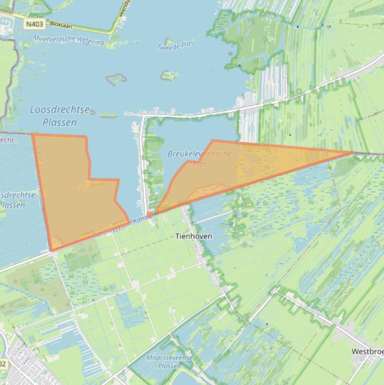 Kaart van postcodegebied 3625AZ.