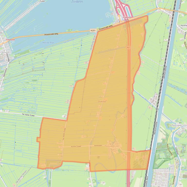 Kaart van postcodegebied 3626.