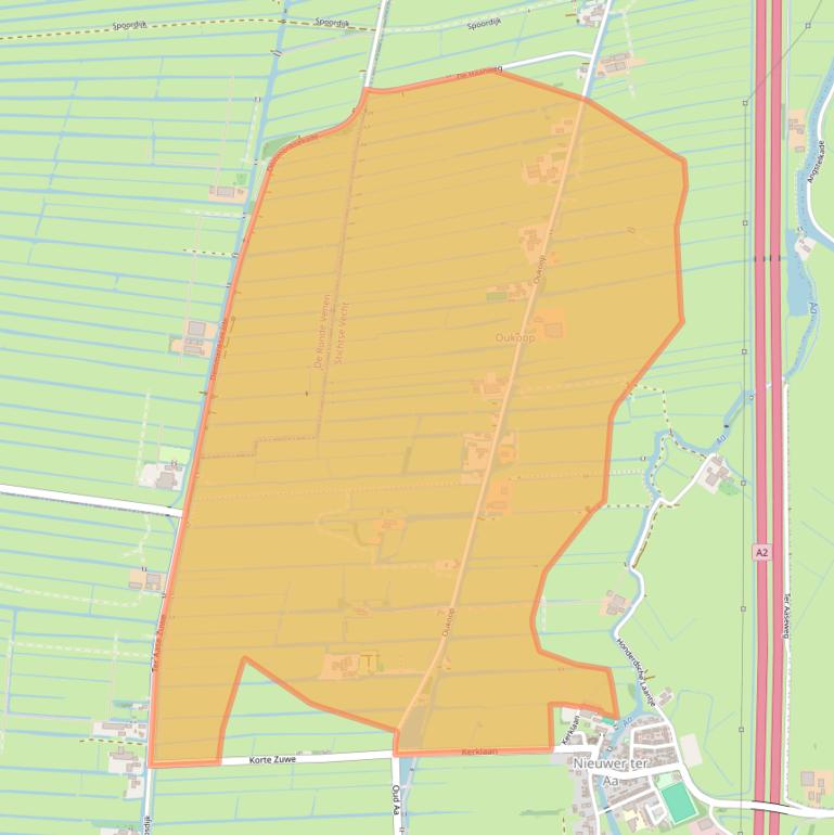 Kaart van postcodegebied 3626AX.