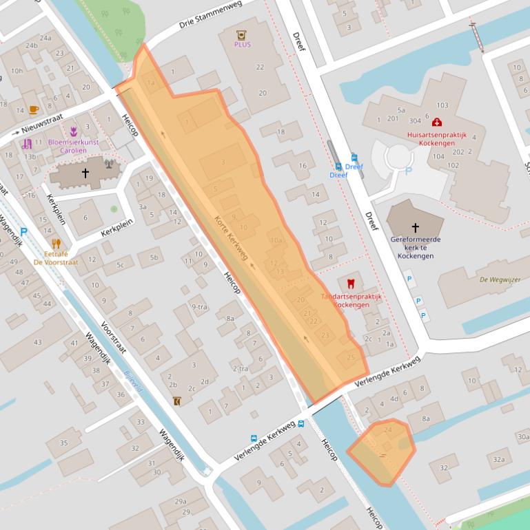 Kaart van postcodegebied 3628AA.