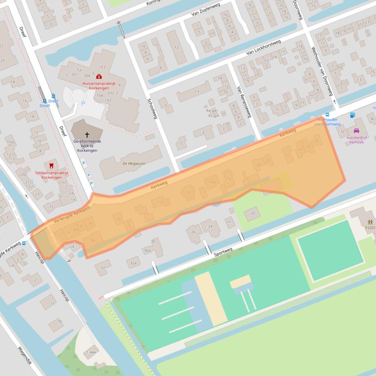 Kaart van postcodegebied 3628AN.