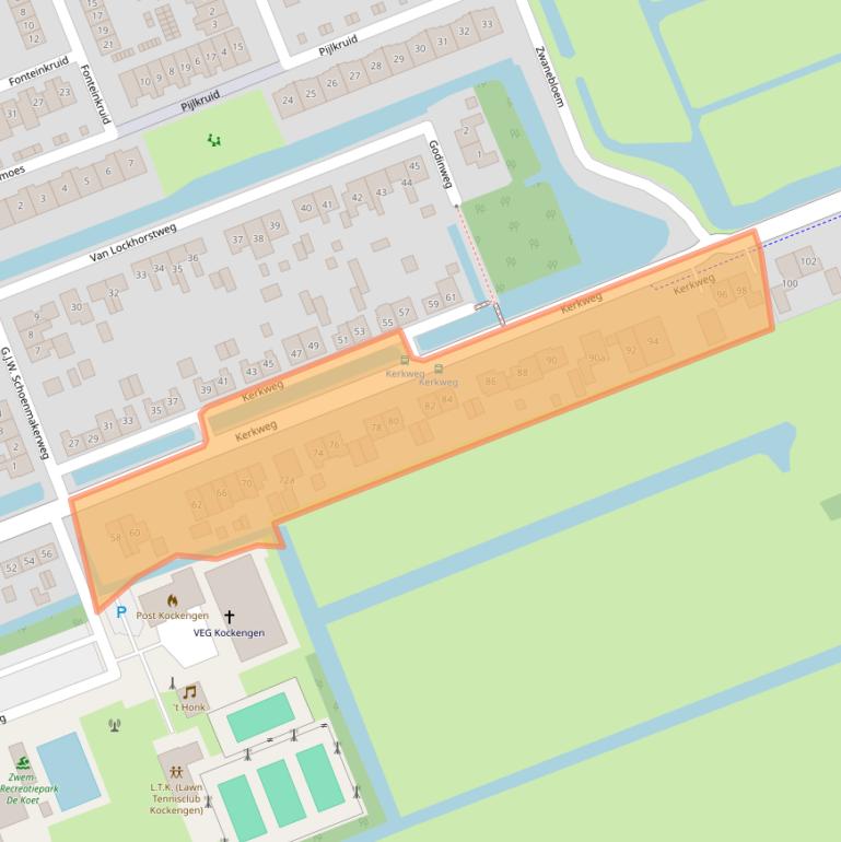 Kaart van postcodegebied 3628AR.