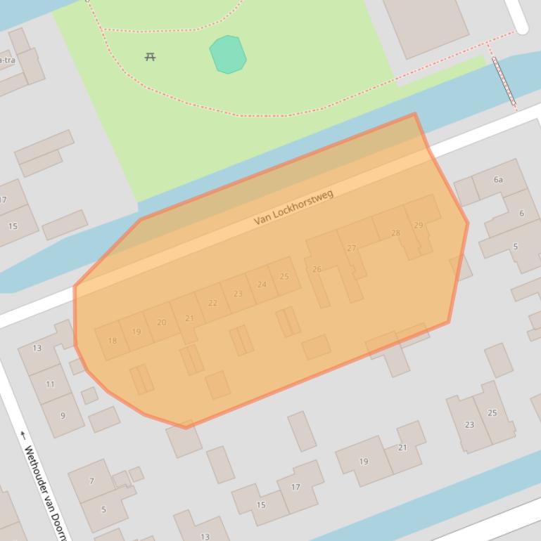 Kaart van postcodegebied 3628AW.