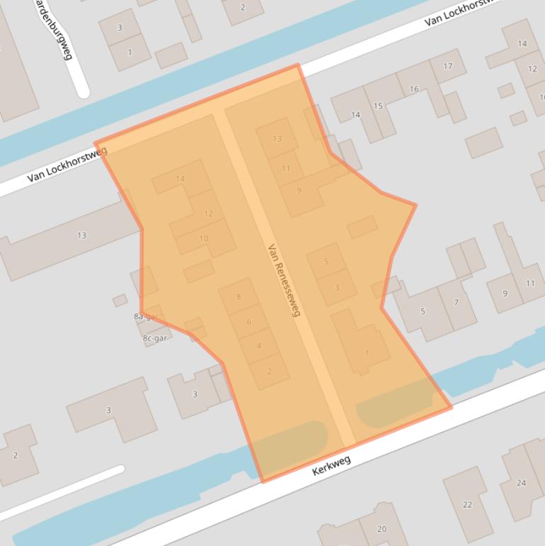 Kaart van postcodegebied 3628BB.