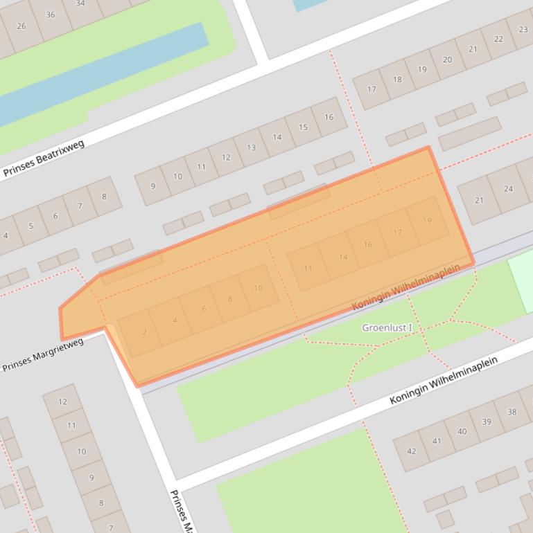 Kaart van postcodegebied 3628BP.