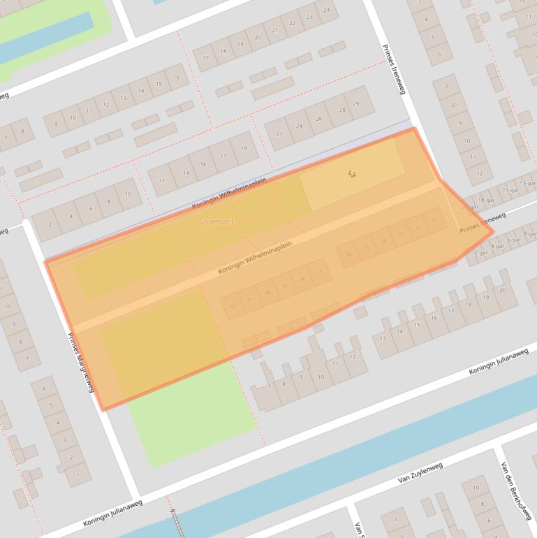 Kaart van postcodegebied 3628BS.