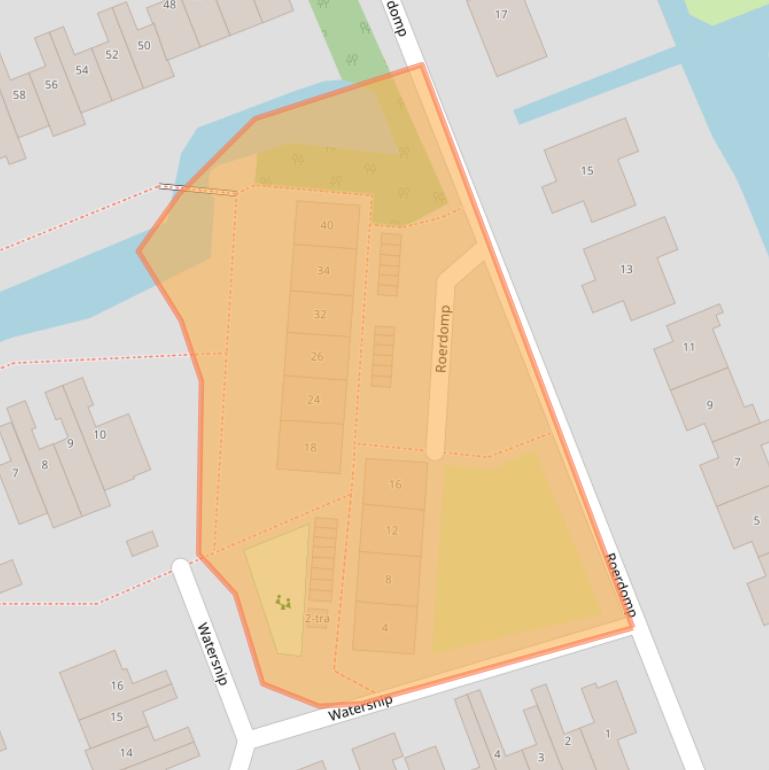 Kaart van postcodegebied 3628CB.