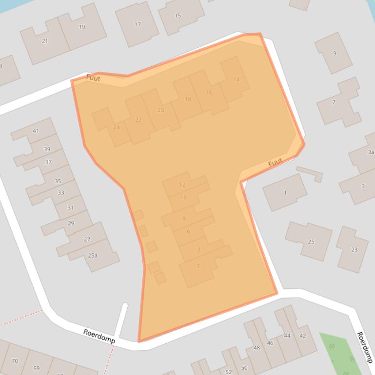 Kaart van postcodegebied 3628CP.