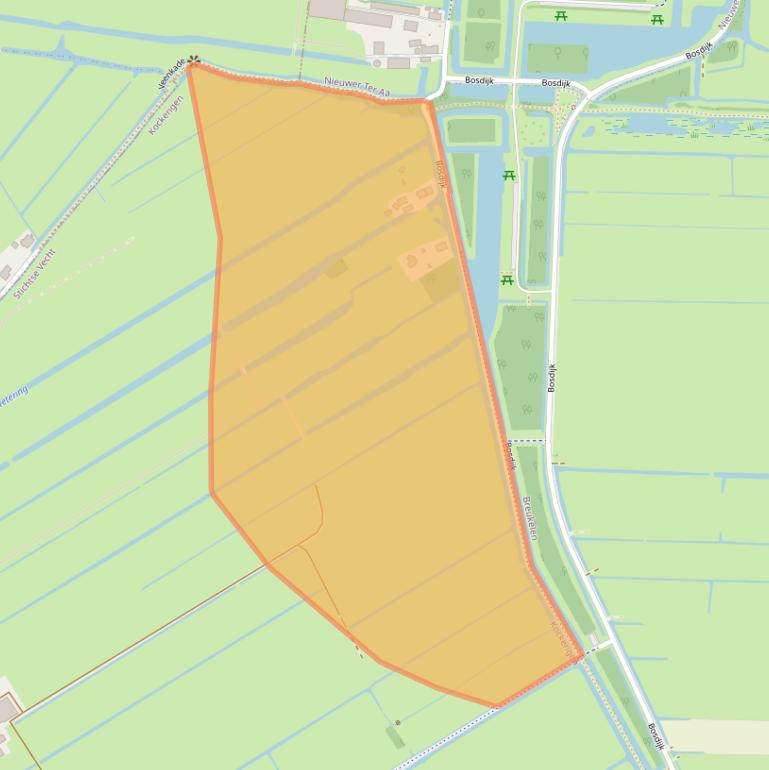 Kaart van postcodegebied 3628EA.