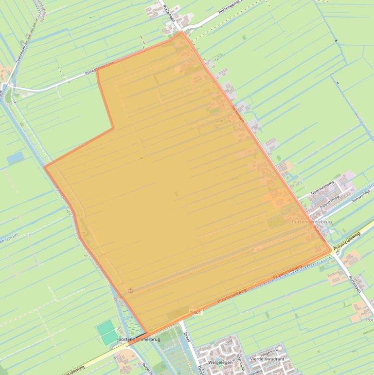 Kaart van postcodegebied 3628EC.