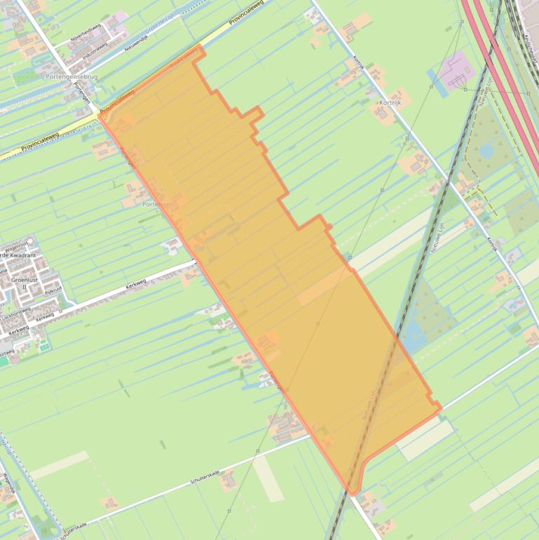 Kaart van postcodegebied 3628EE.