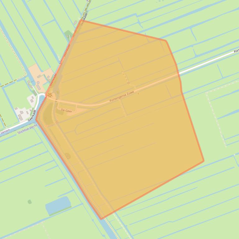 Kaart van postcodegebied 3628EN.