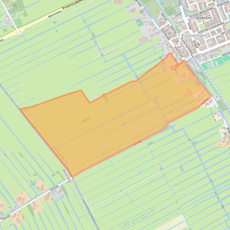 Kaart van postcodegebied 3628ER.