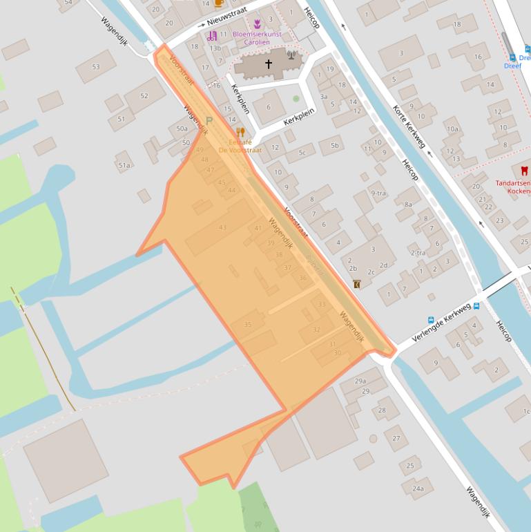 Kaart van postcodegebied 3628ES.