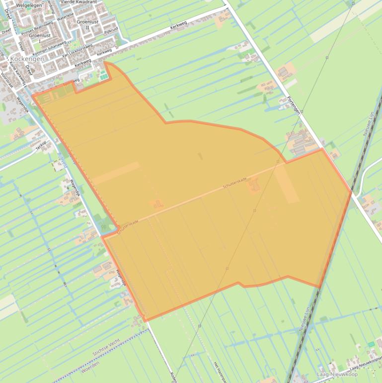Kaart van postcodegebied 3628GA.