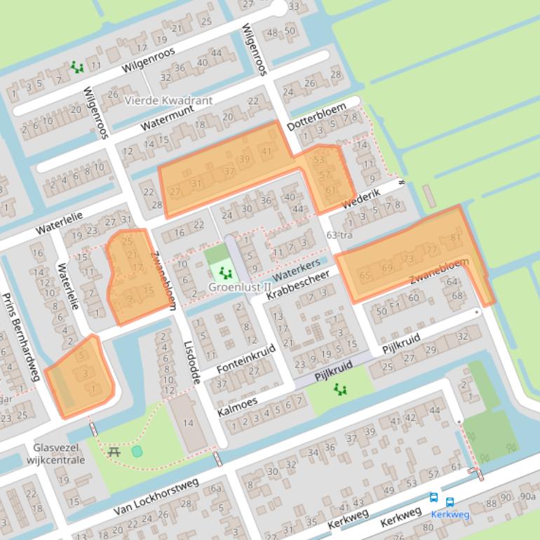 Kaart van postcodegebied 3628NA.