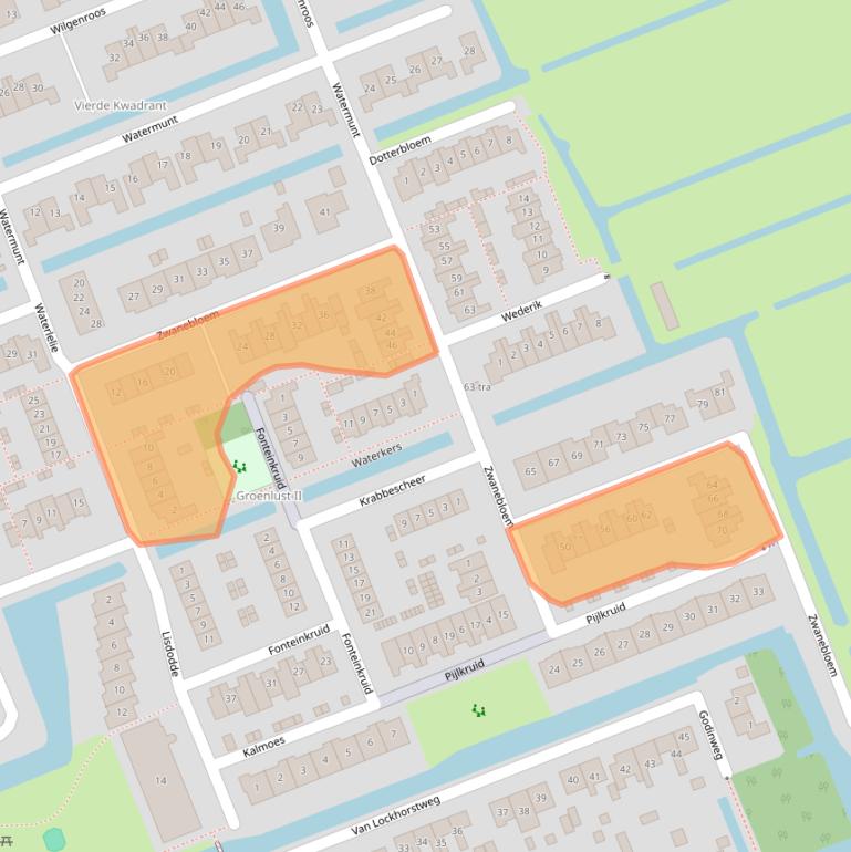 Kaart van postcodegebied 3628NB.